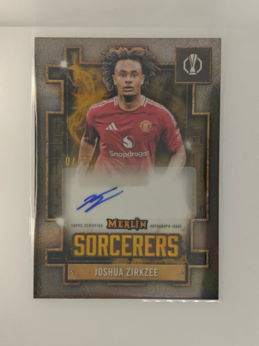 Joshua Zirkzee auto /50 Sorcerers - Topps Merlin 24/25