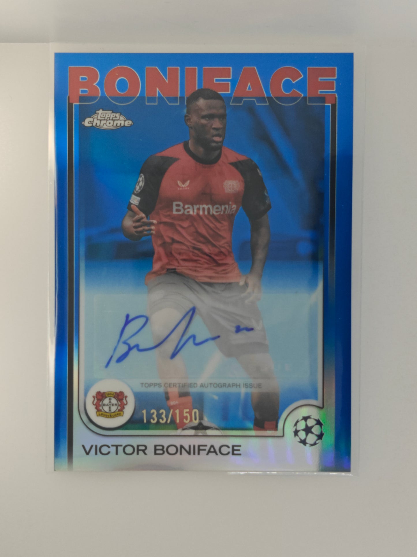 Victor Boniface auto /150 - Topps Chrome 24/25