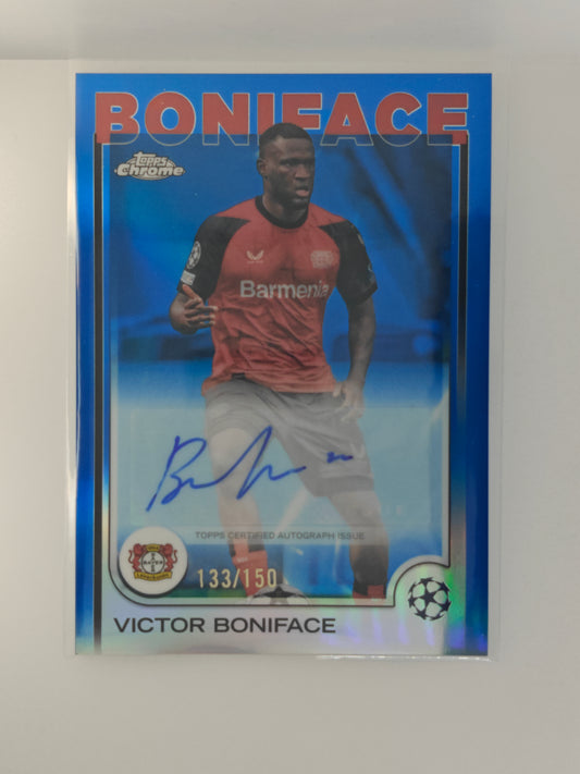 Victor Boniface auto /150 - Topps Chrome 24/25