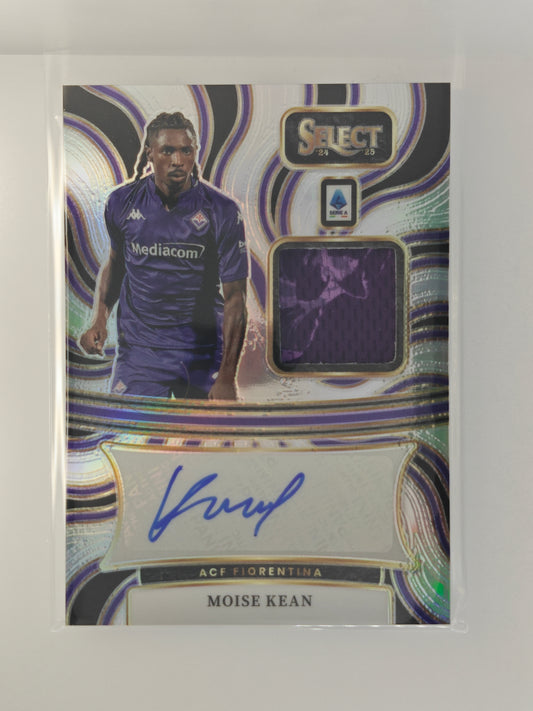 Moise Kean patch/auto - Panini Select Serie A 24/25
