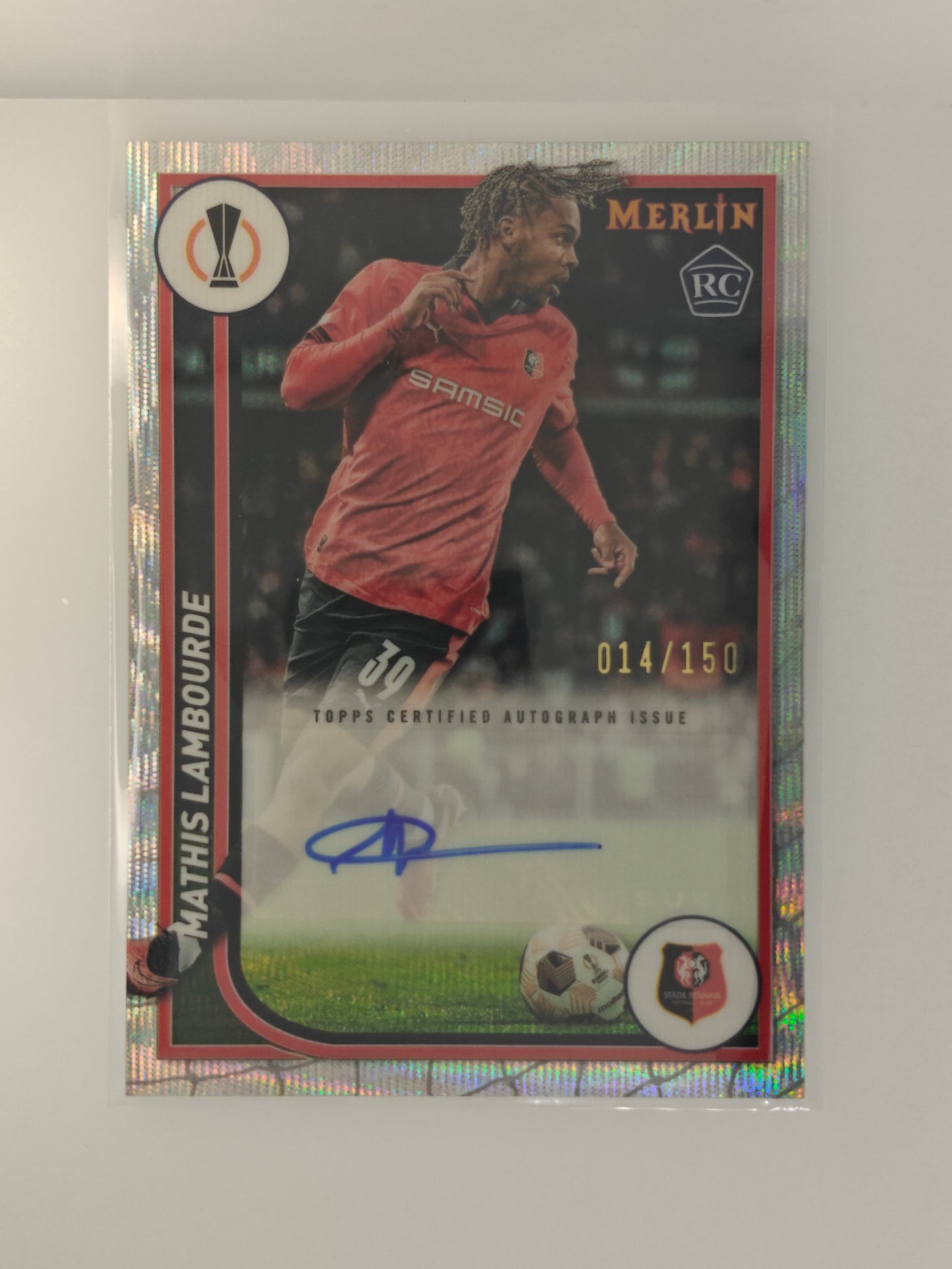 Mathis Lambourde auto /150 RC - Topps Merlin 23/24