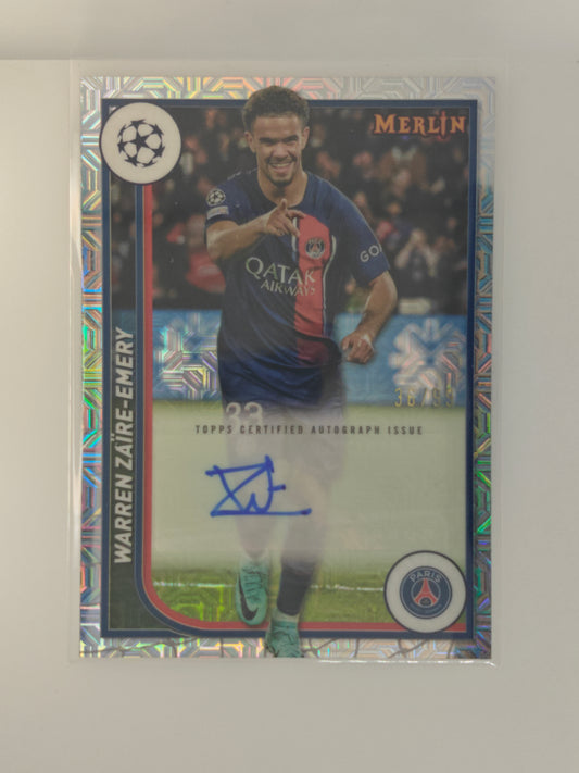 Warren Zaire-Emery auto /99 - Topps Merlin 23/24