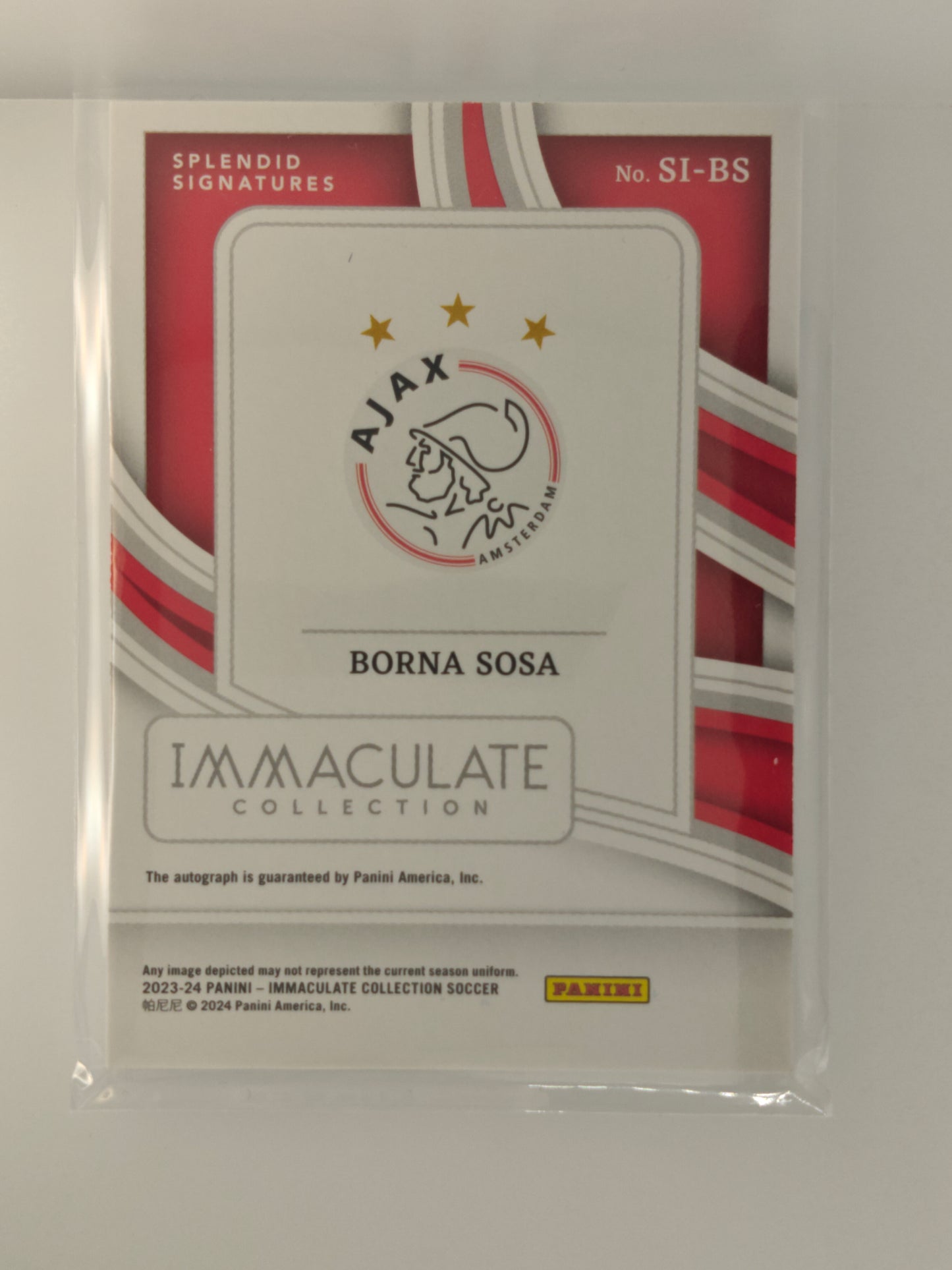 Borna Sosa auto /30 - Panini Immaculate 23/24