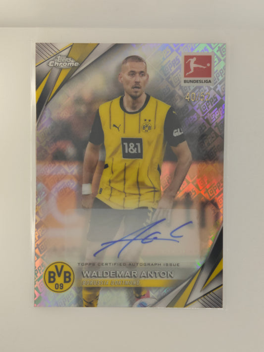 Waldemar Anton auto /52 - Topps Chrome Bundesliga 24/25