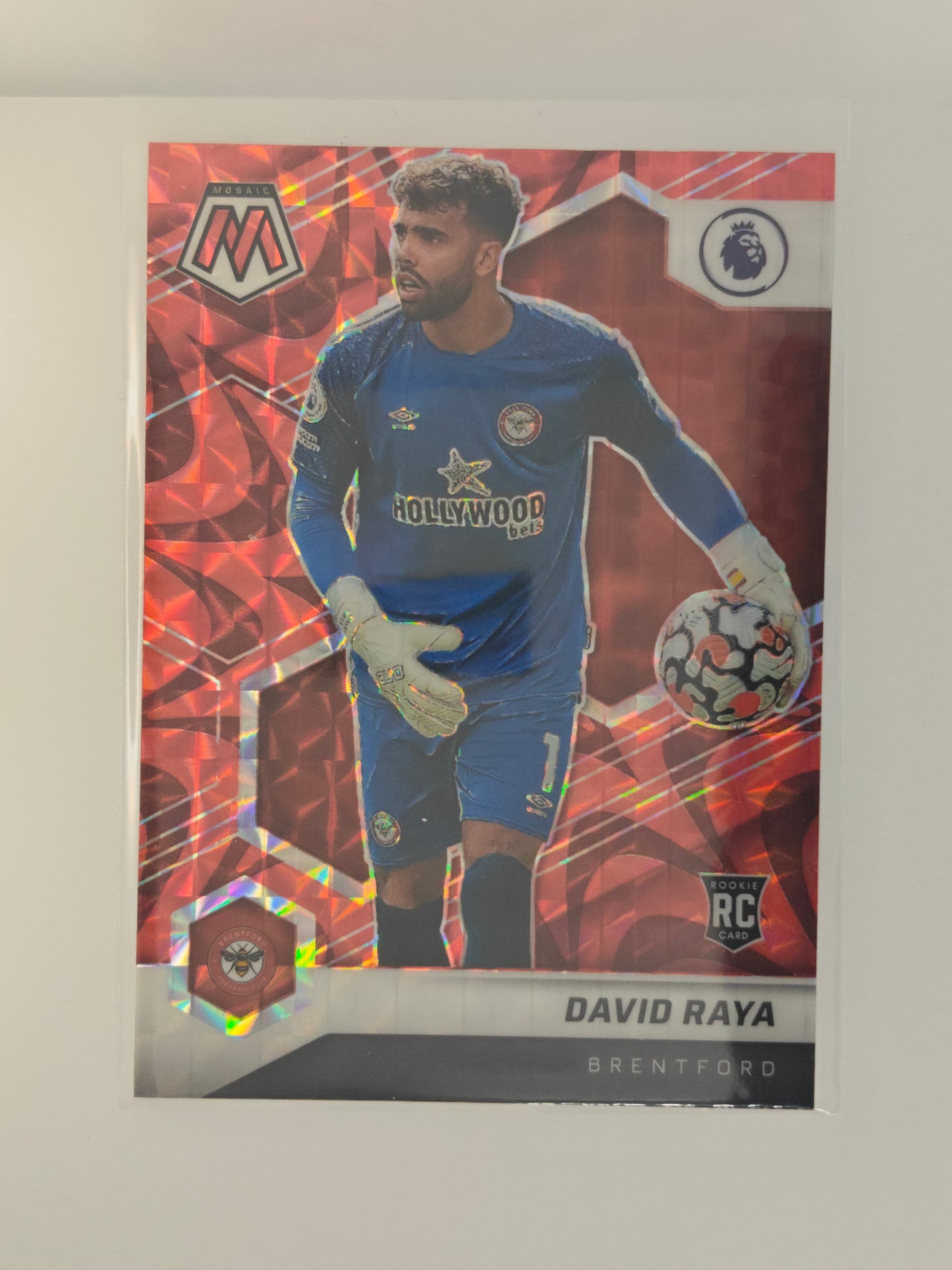 David Raya RC Reactive red - Panini Mosaic 21/22