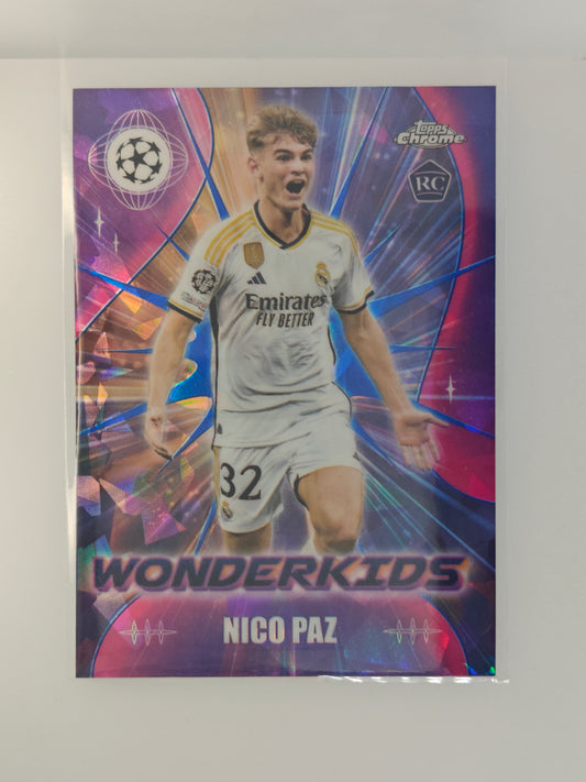 Nico Paz wonderkids RC sapphire - Topps Sapphire 23/24