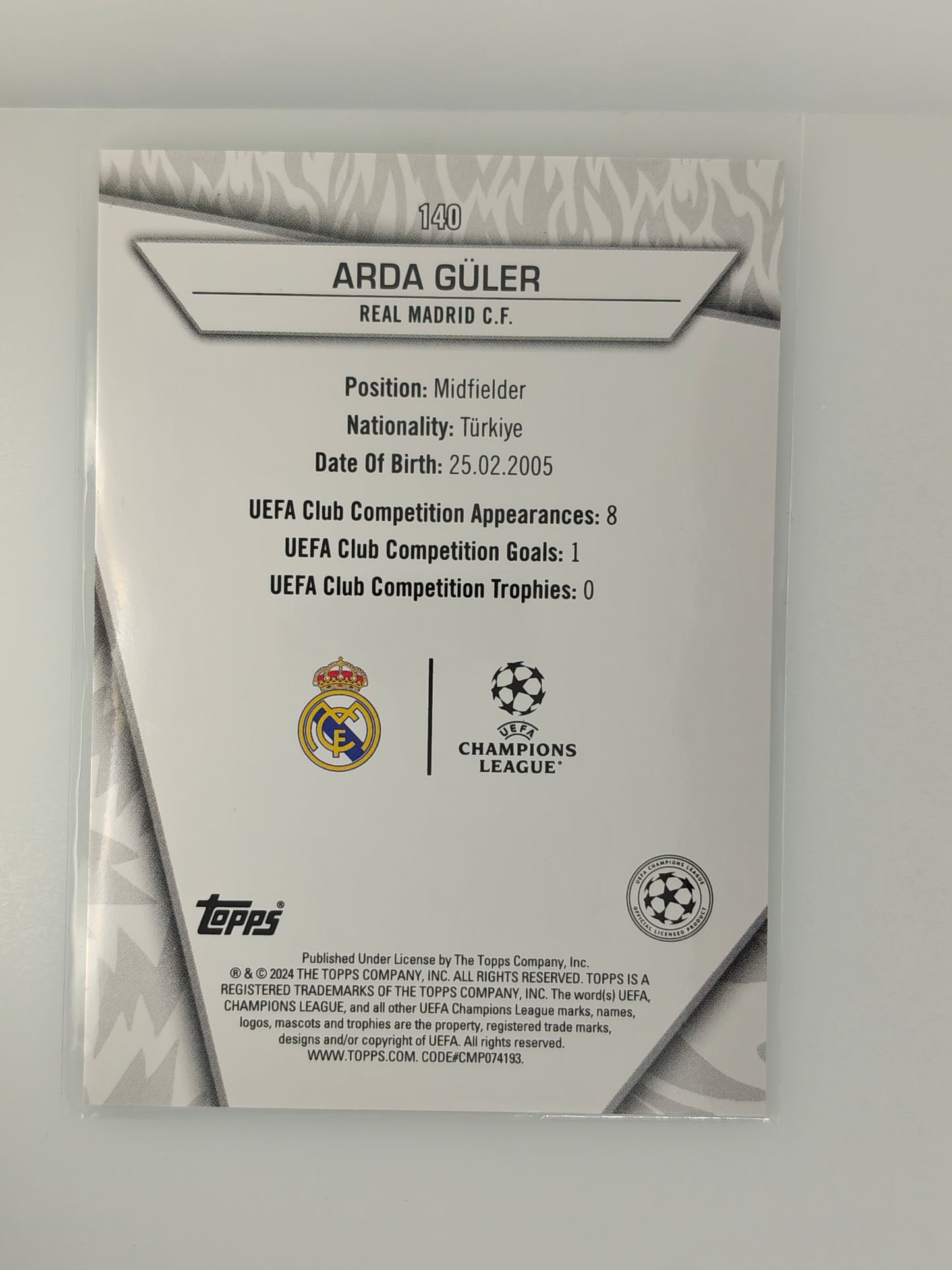 Arda Guler Uncommon - Topps Superstars 23/24