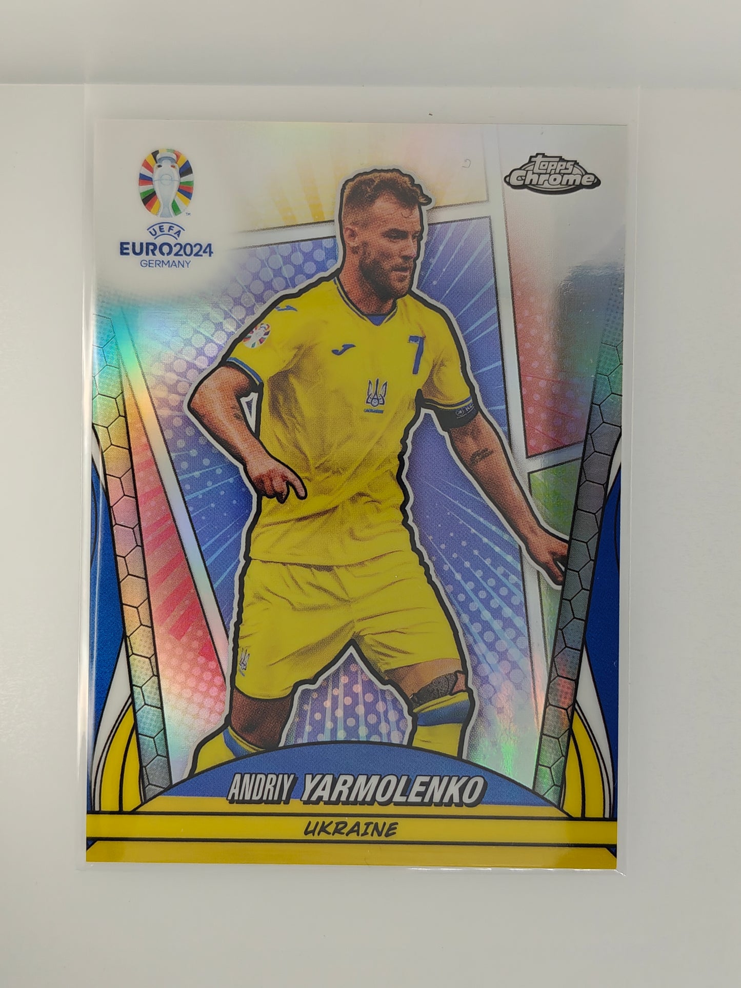 Andriy Yarmolenko Hero Variation SP - Topps Chrome Euro 24