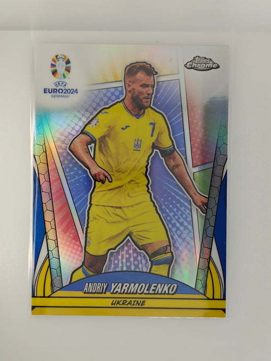 Andriy Yarmolenko Hero Variation SP - Topps Chrome Euro 24