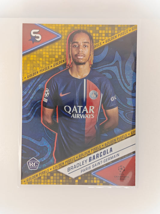 Bradley Barcola Golden Pixels RC - Topps Superstars 22/23