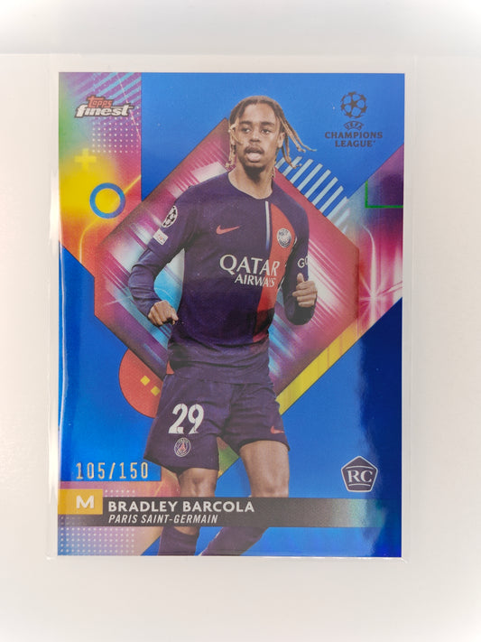 Bradley Barcola /150 RC - Topps Finest 23/24