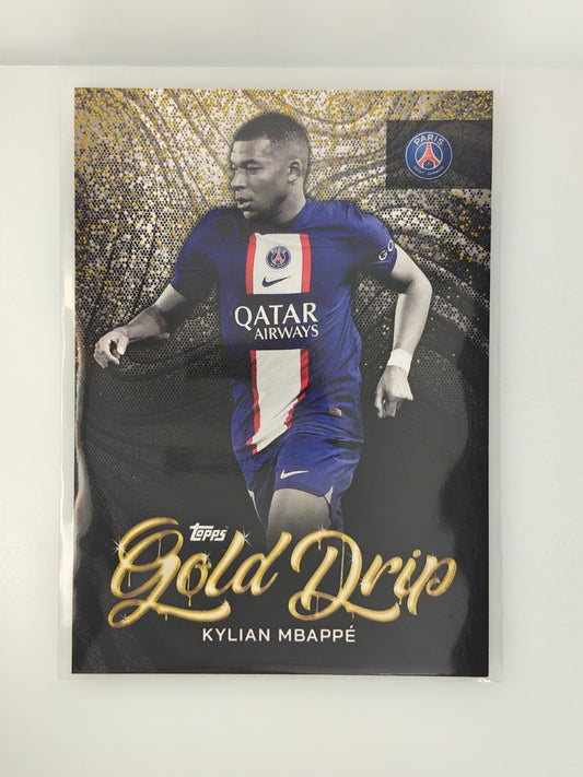 Kylian Mbappe Gold Drip - Topps PSG Teamset 22/23