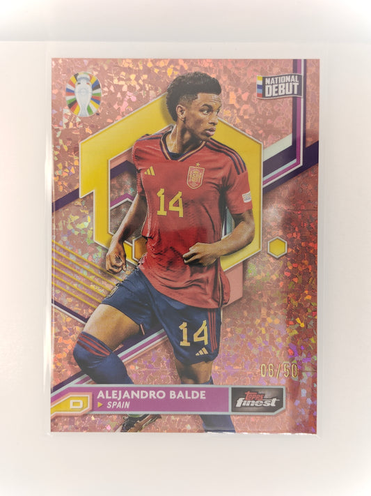 Alejandro Balde /50 National Debut - Topps Finest 23/24
