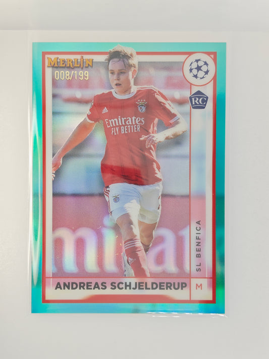 Andreas Schjelderup /199 RC - Topps Merlin 22/23
