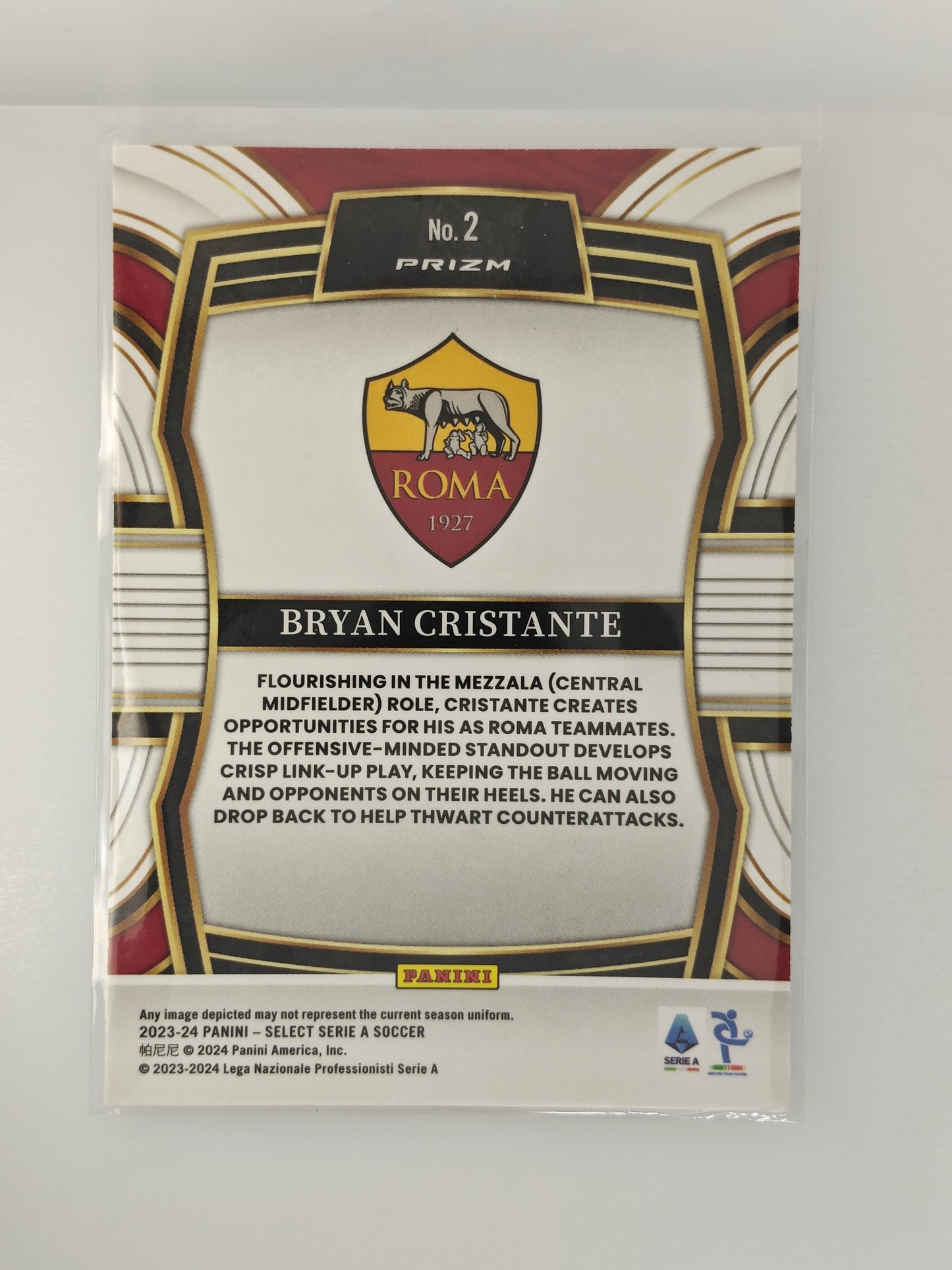 Bryan Cristante Equalizers - Panini Select Serie A 23/24