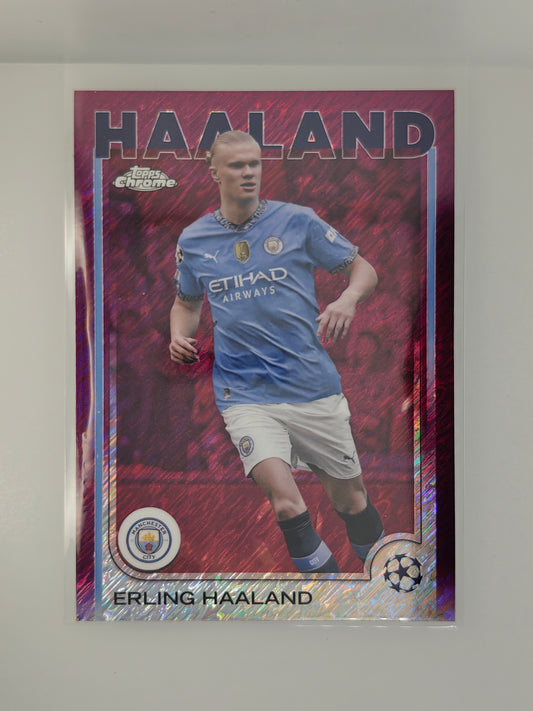 Erling Haaland Magenta Shimmer - Topps Chrome 24/25