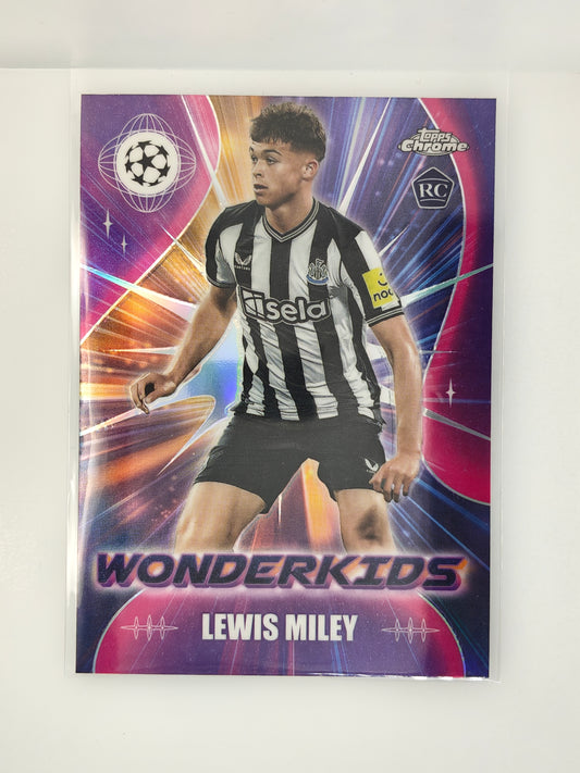 Lewis Miley Wonderkids RC - Topps Chrome 23/24