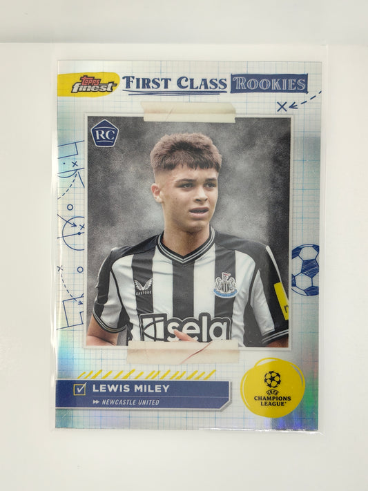 Lewis Miley First class RC - Topps Finest 23/24