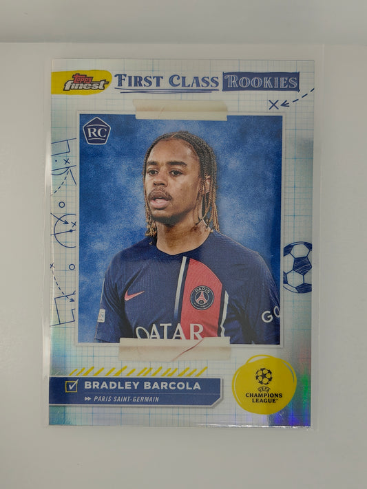 Bradley Barcola First class RC - Topps Finest 23/24