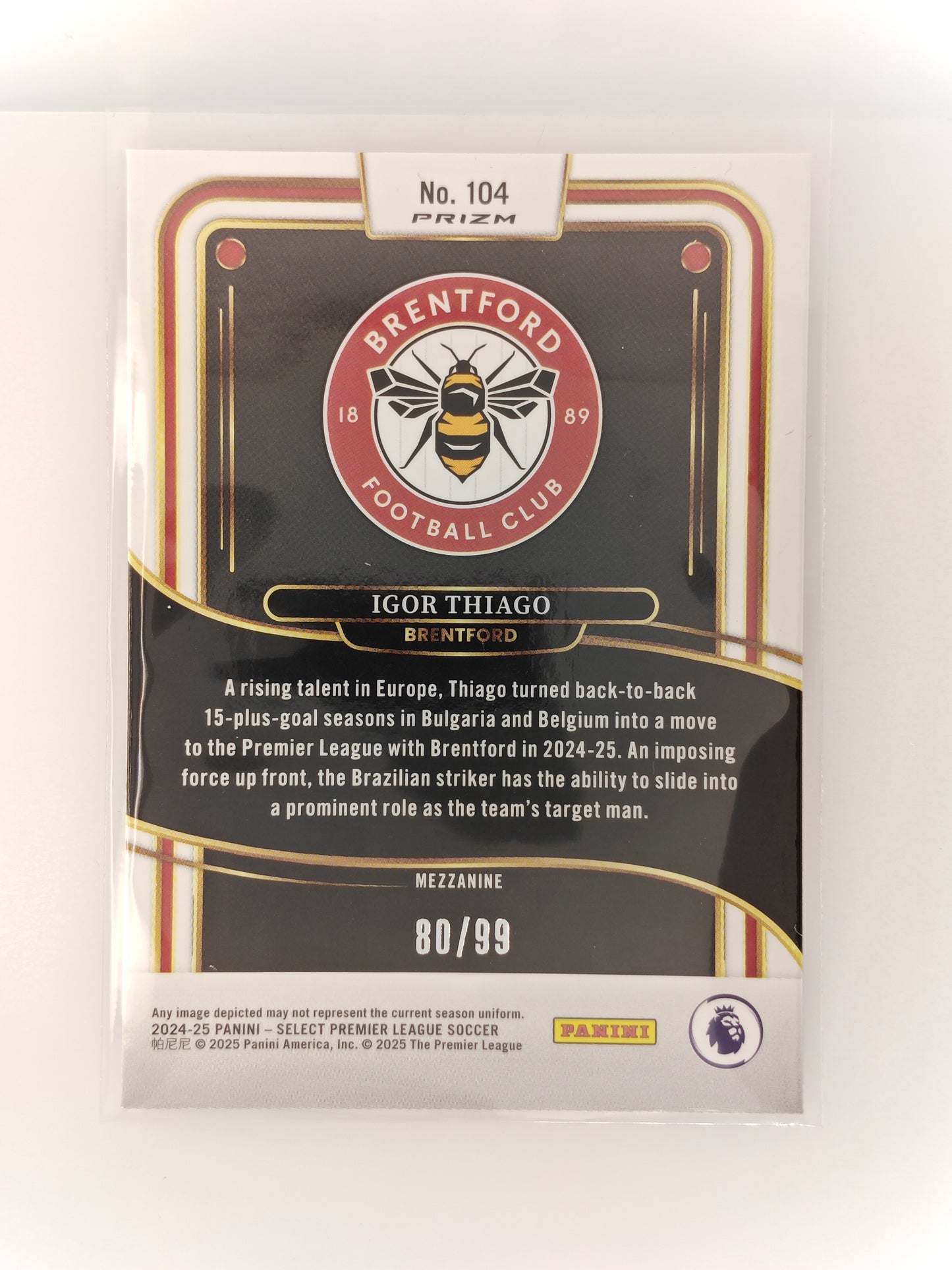 Igor Thiago /99 RC - Panini Select Premier League 24/25