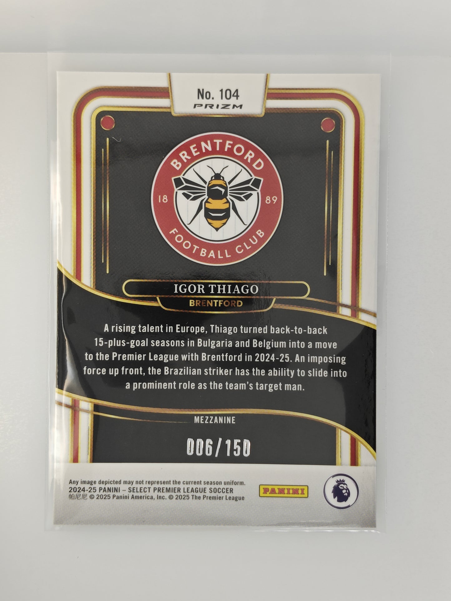Igor Thiago /150 RC - Panini Select Premier League 24/25