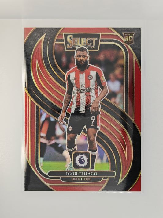 Igor Thiago Red Prizm RC - Panini Select Premier League 24/25