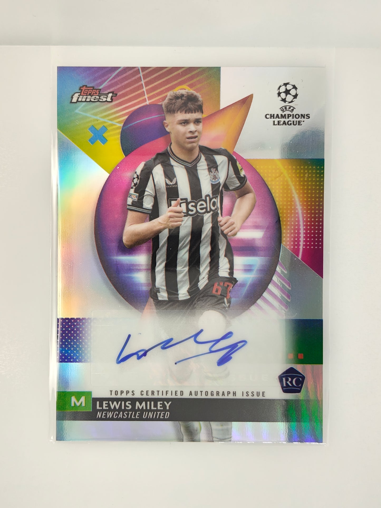 Lewis Miley auto RC - Topps Finest 23/24