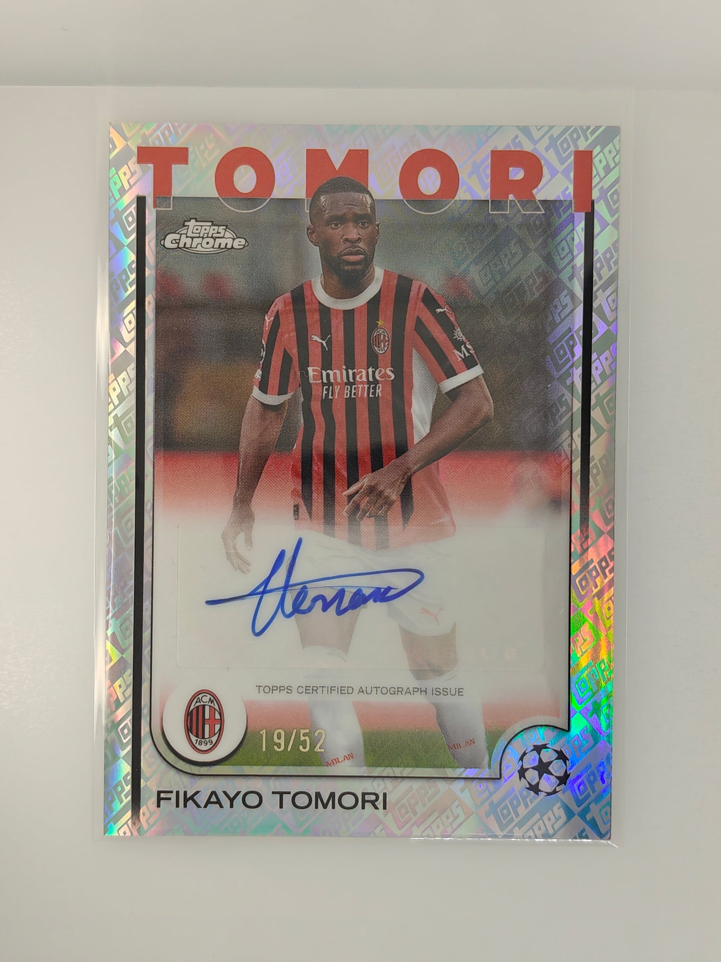 Fikayo Tomori auto /52 - Topps Chrome 24/25