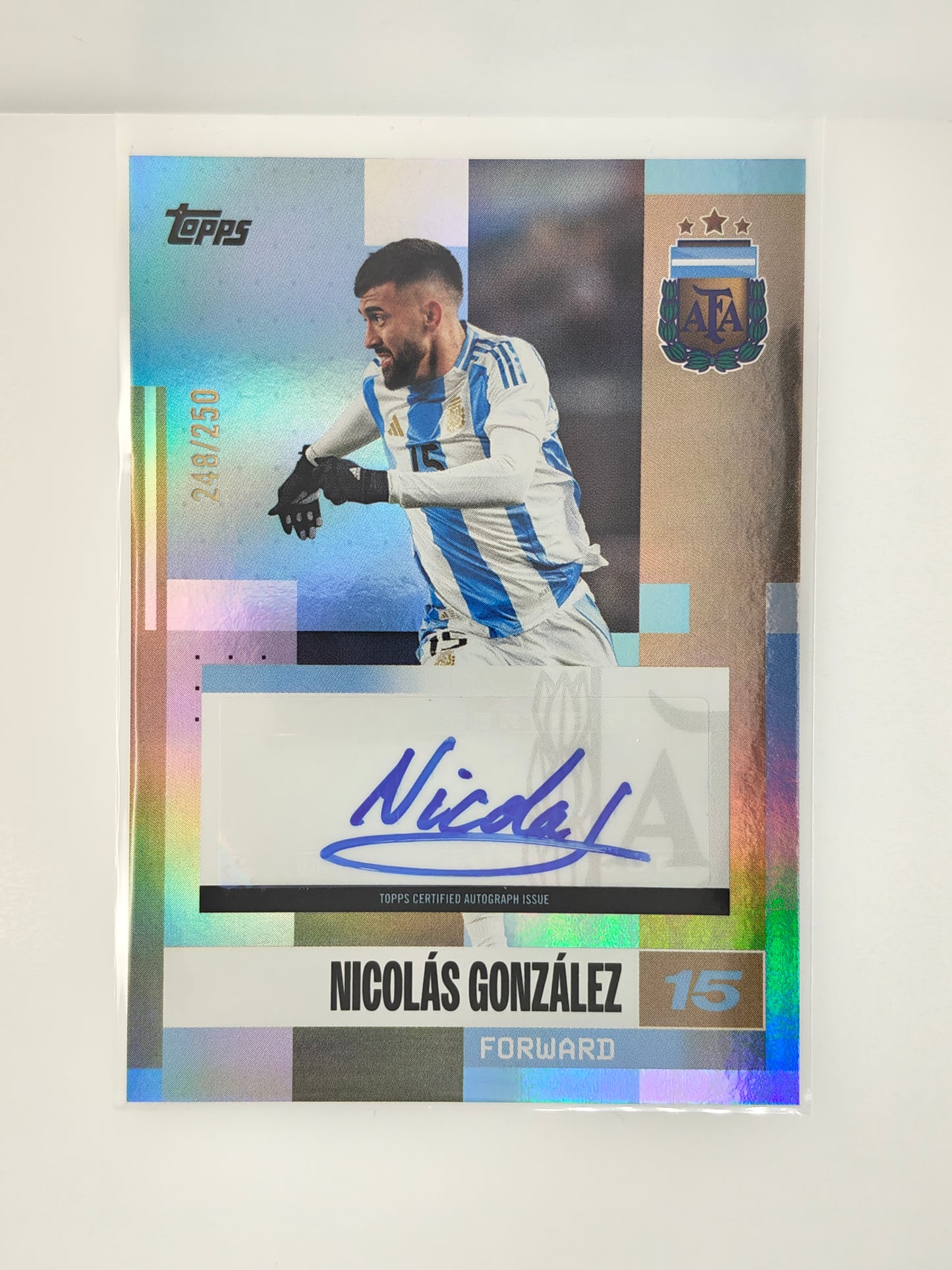 Nicolas Gonzales auto /250 - Topps Argentina fanset 24/25