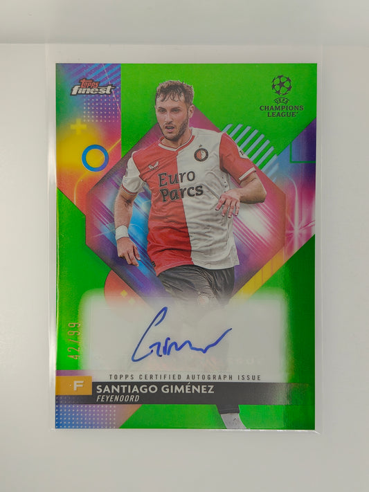 Santiago Gimenez auto /99 - Topps Finest 23/24