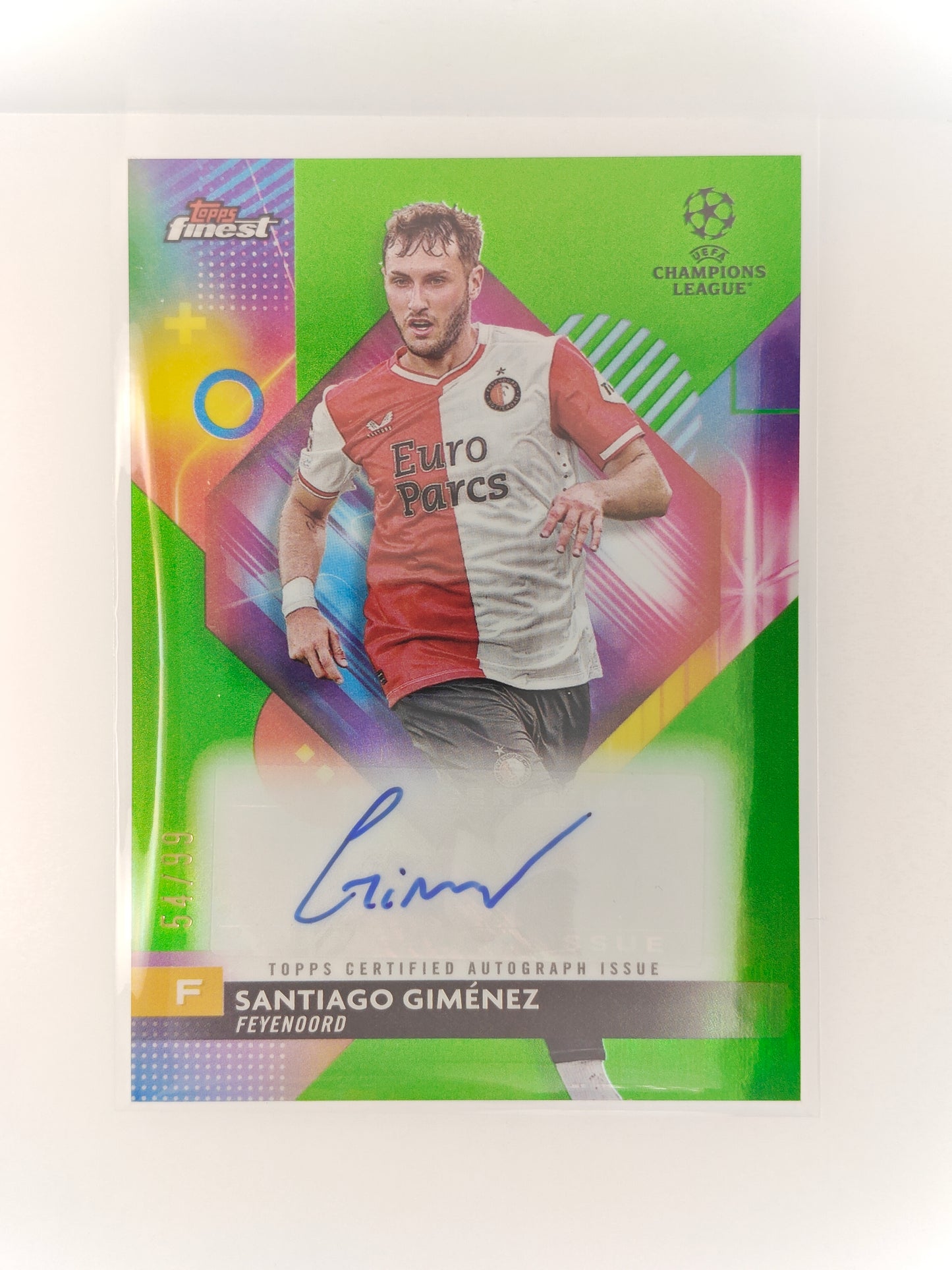 Santiago Gimenez auto /99 - Topps Finest 23/24