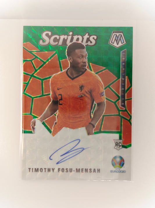 Timothy Fosu-Mensah auto RC Green mosaic - Panini Mosaic 21/22