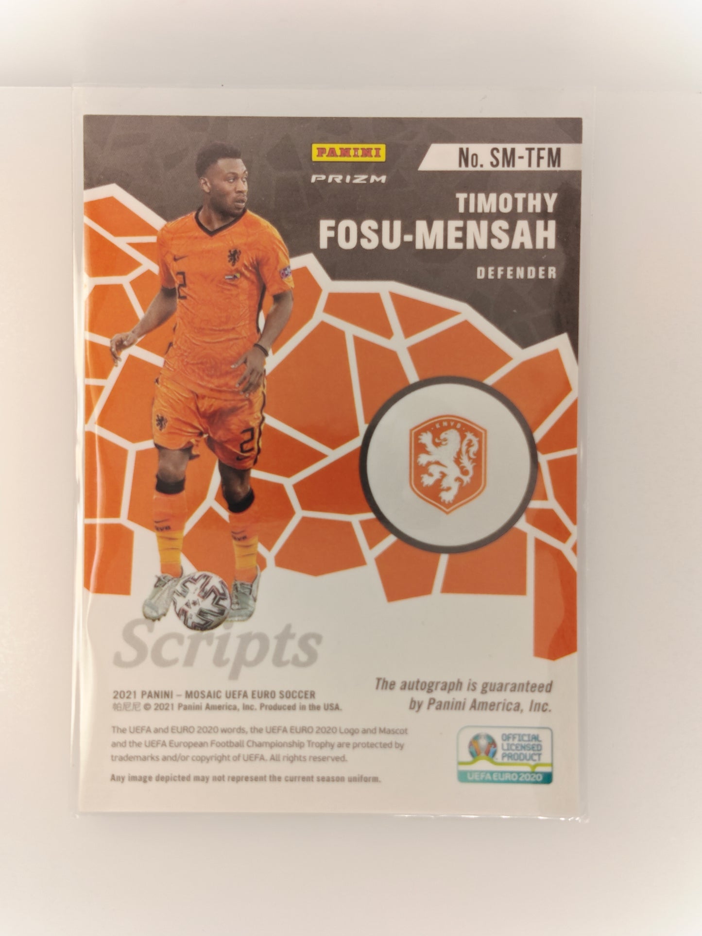 Timothy Fosu-Mensah auto RC Green mosaic - Panini Mosaic 21/22