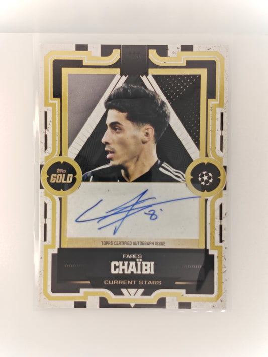 Fares Chaibi auto - Topps Gold 25/26