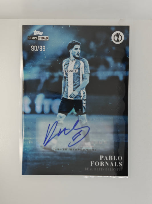 Pablo Fornals auto /99 - Topps Simplicidad 25/26
