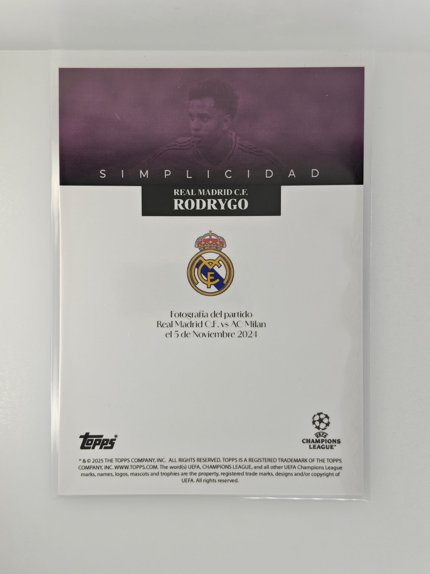 Rodrygo /25 - Topps Simplicidad 24/25