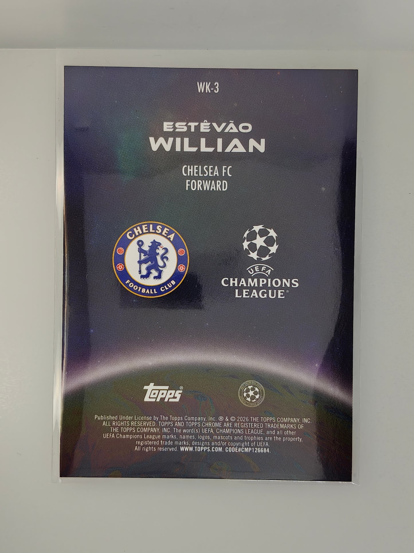 Estevao Wonderkids RC - Topps Chrome 25/26