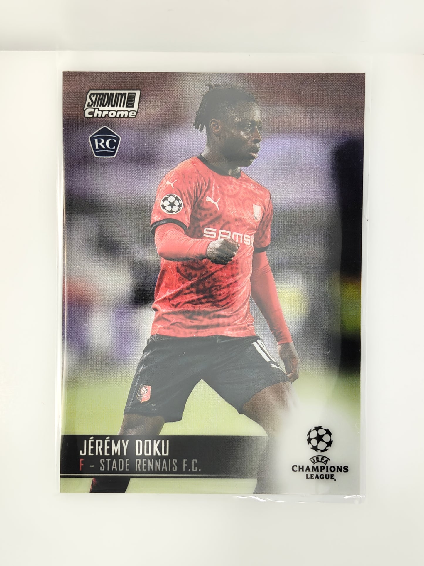 Jeremy Doku RC - Topps Stadium Chrome 20/21
