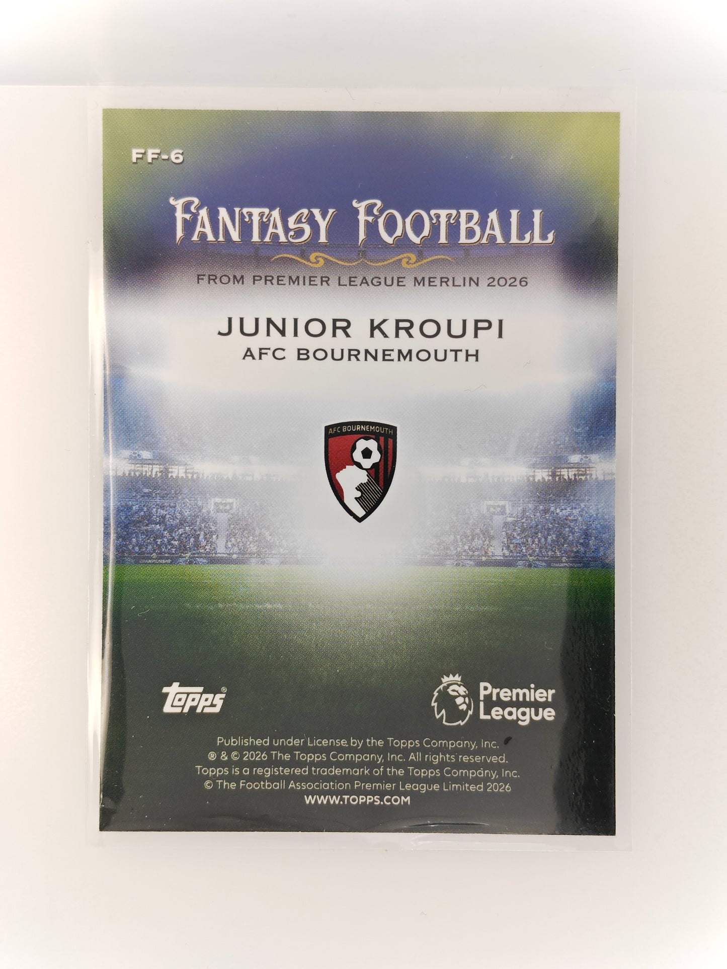 Junior Kroupi Fantasy Football - Topps Merlin 25/26