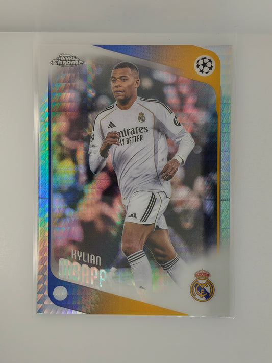 Kylian Mbappe Prism - Topps Chrome 25/26