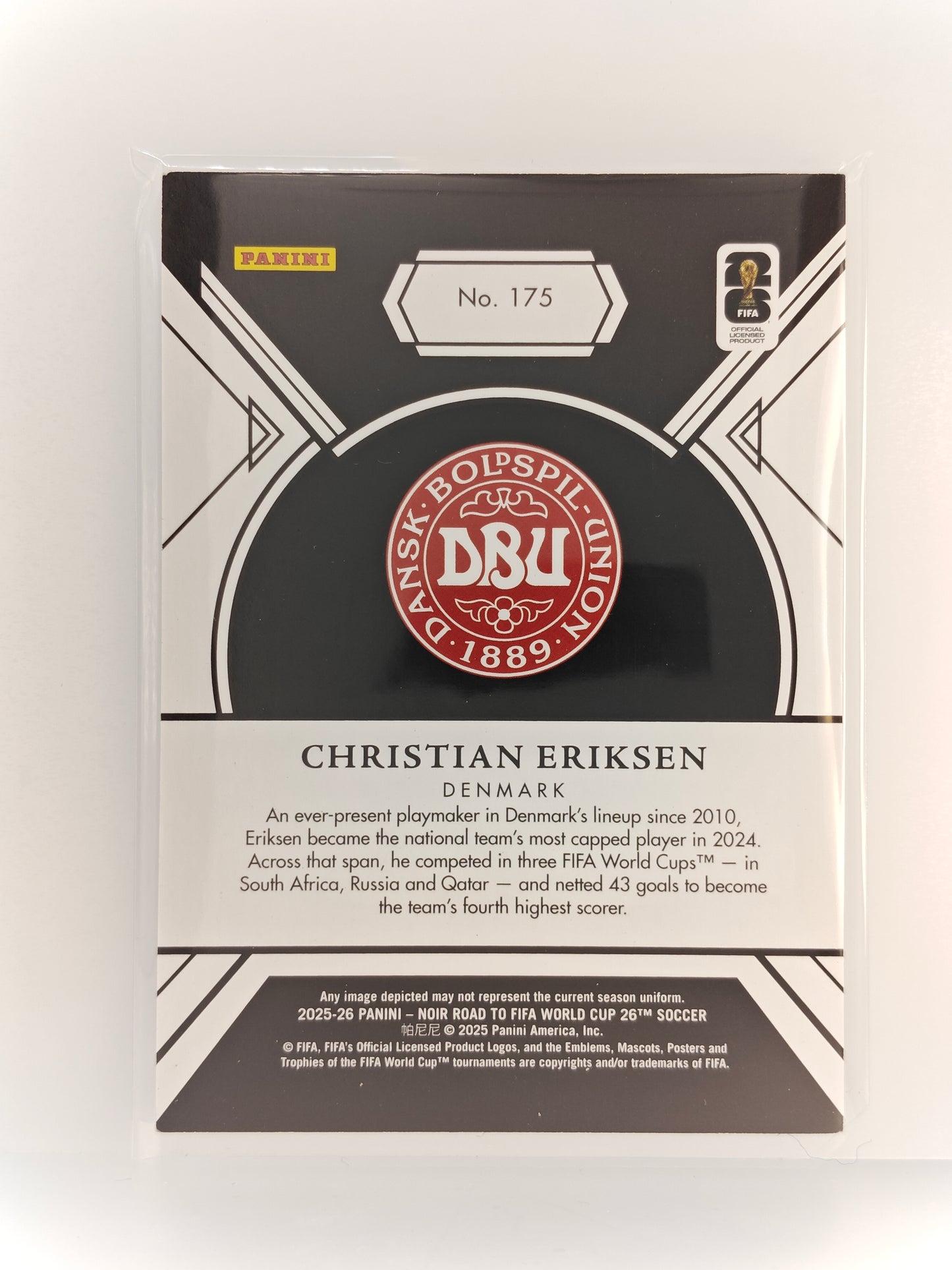 Christian Eriksen /99 - Panini Noir World Cup 25/26