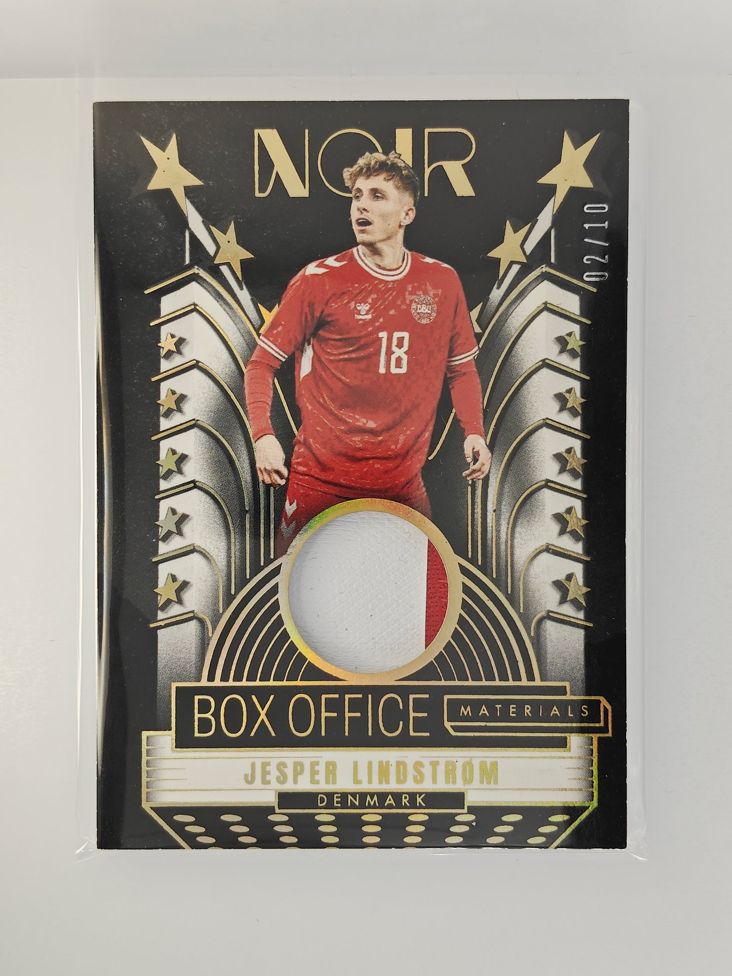 Jesper Lindstrøm patch /10 - Panini Noir World Cup 25/26