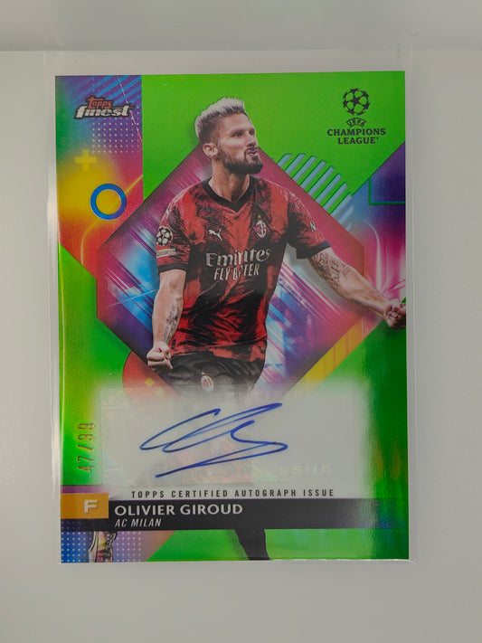 Olivier Giroud auto /99 - Topps Finest 23/24