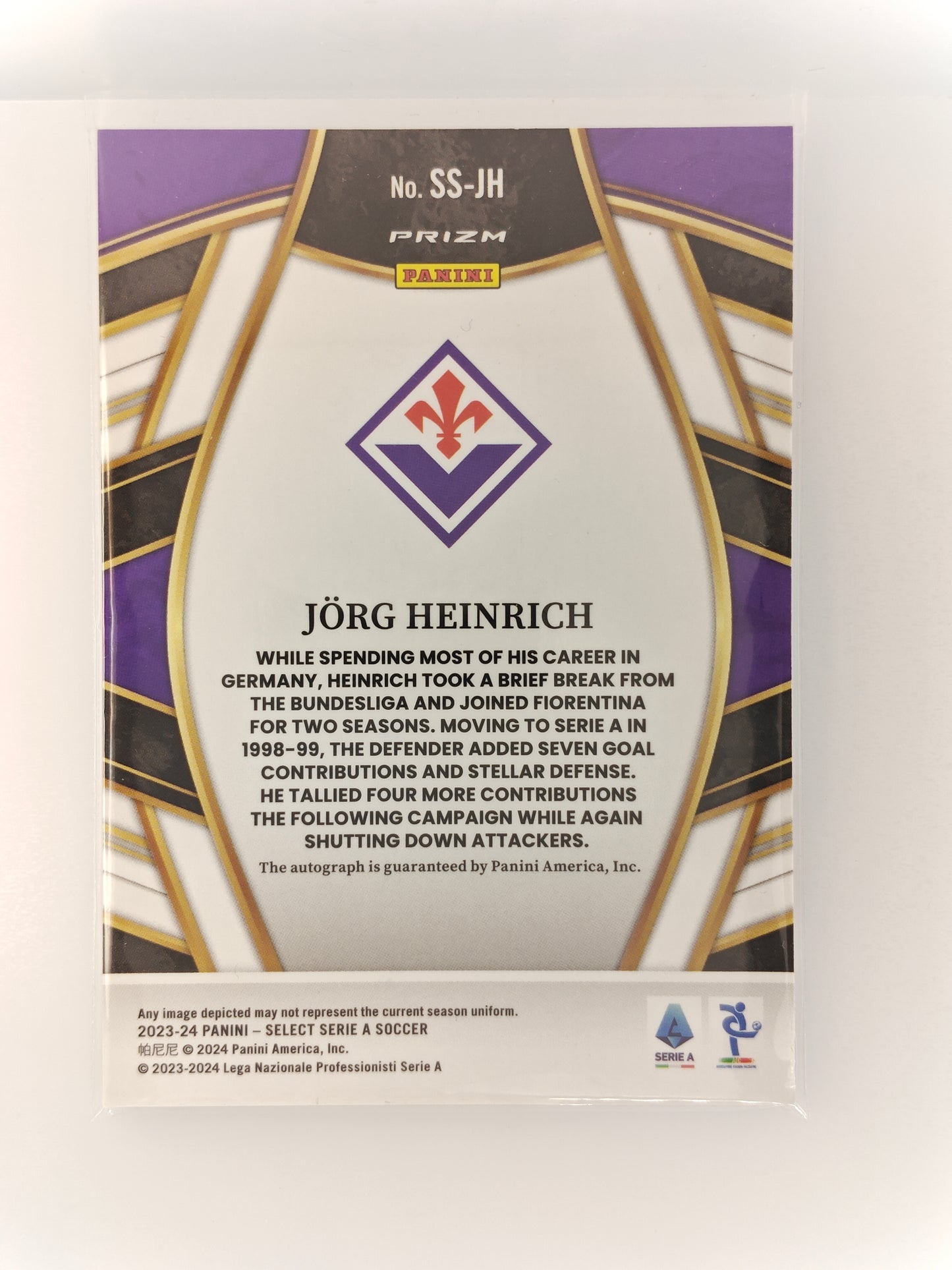 Jorg Heinrich auto red prizm - Panini Select Serie A 23/24
