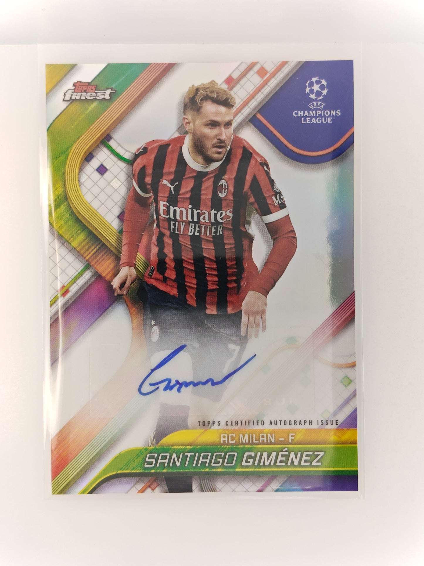 Santiago Gimenez auto - Topps Finest 24/25