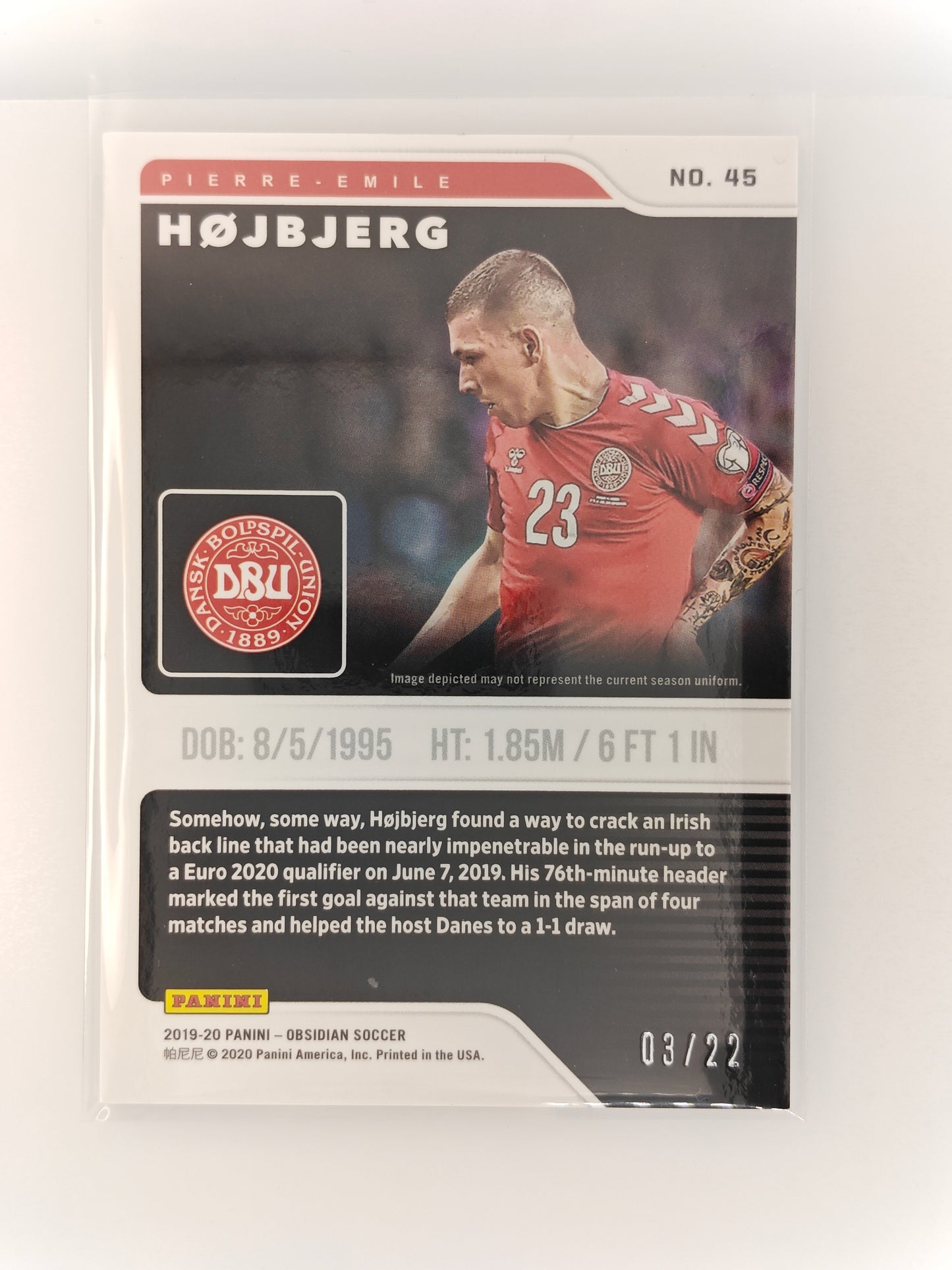 Pierre Emile Højbjerg /22 - Panini Obsidian 19/20