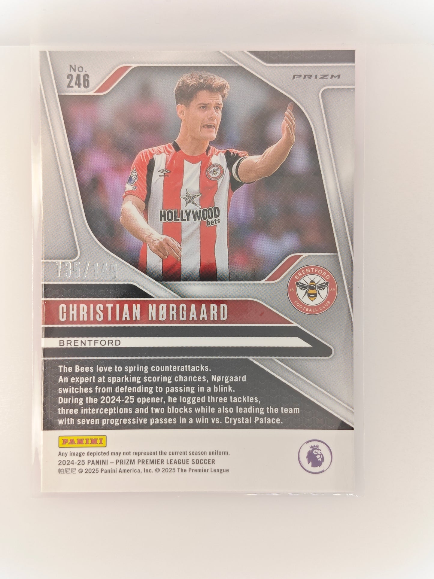 Christian Nørgaard /149 - Panini Prizm Premier League 24/25
