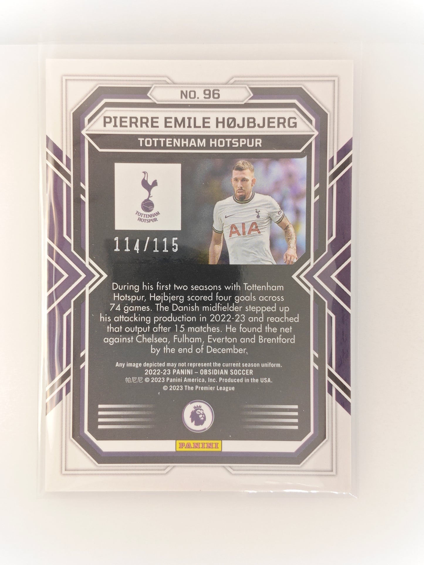 Pierre Emile Højbjerg /115 - Panini Obsidian 22/23