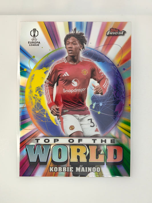 Kobbie Mainoo Top of the world - Topps Finest 24/25