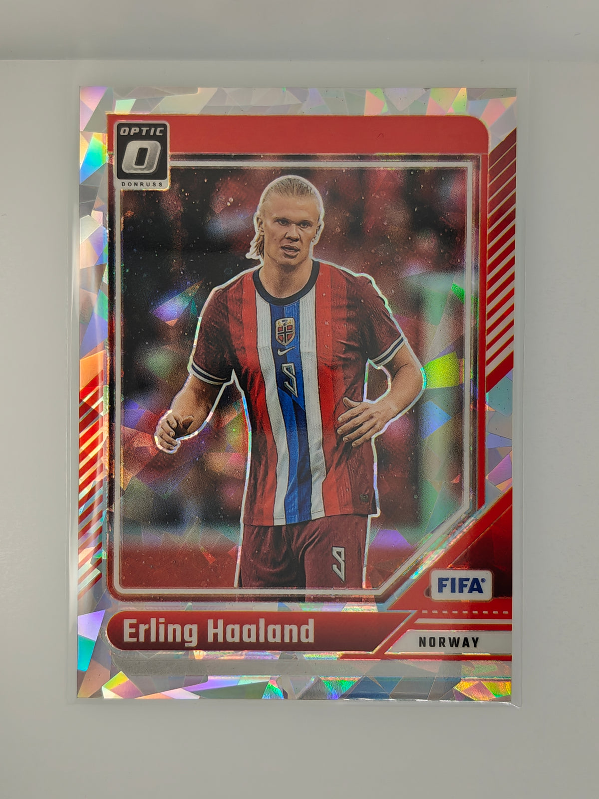 Erling Haaland Optic Cracked ice - Panini Donruss 24/25